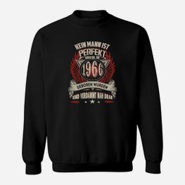 Vintage 1960 Geburtsjahr Herren Sweatshirt, Spruch für Jahrgang 1960 Schwarz - Seseable