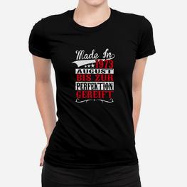Geboren August - 1973 - Geburtsjahr - Geburtstag - Rot Frauen T-Shirt - Seseable