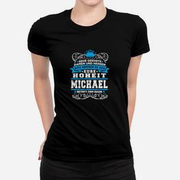 Hochzeits-Frauen Tshirt Personalisiert mit Namen Michael, Feierliches Design - Seseable