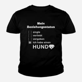 Lustiges Hunde-Liebhaber Kinder Tshirt Beziehungsstatus: Hund Besitzer - Seseable