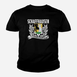 Schaffhausen Wappen Adler Motiv Herren Kinder Tshirt, Souvenir Design - Seseable