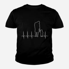 Vater Und Sohn Herzschlag Ekg Frequenz P Kinder T-Shirt - Seseable