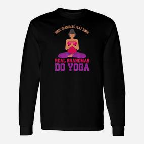 Geschenk Für Großmutter Lustige Oma Yoga Langarmshirts - Seseable De