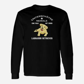 Labrador Retriever Damen Langarmshirts, Motiv Frau & Labrador - Seseable De
