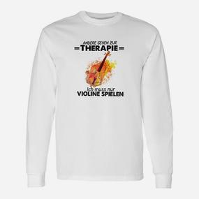 Andere Gehen Zur Therapie Violin Langarmshirts - Seseable De
