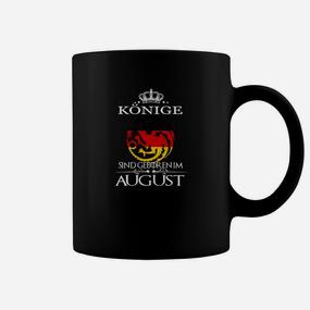 Geburtstags-Tassen Könige sind im August geboren mit Krone & Deutschland-Flagge - Seseable De