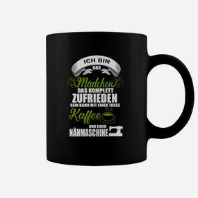 Schwarzes Tassen für Kaffee & Nähen Fans, Lustiger Spruch - Seseable De