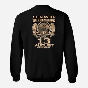 Personalisiertes Geburtstags-Sweatshirt mit Adler und 13. August Spruch - Seseable De