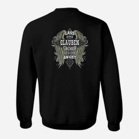 Schwarzes Herren-Sweatshirt mit Adlermotiv, Spruch für Coole Outfits - Seseable De