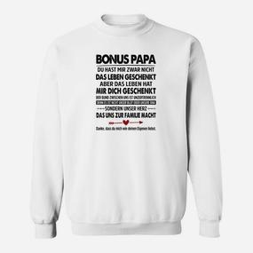 Bonus Papa Liebe & Dankbarkeit Sweatshirt, Herren Geschenk - Seseable De