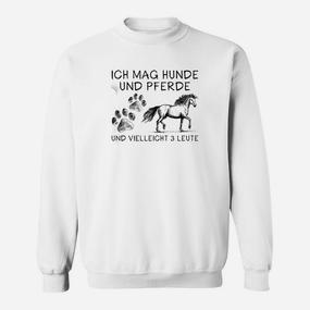 Ich Mag Hunde Und Pferde Sweatshirt - Seseable De