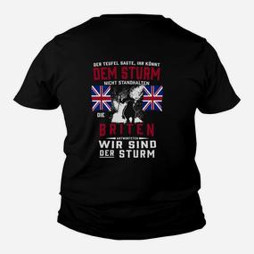 Patriotisches Großbritannien Kinder Tshirt, Löwen Motiv & Wir sind der Sturm Spruch - Seseable De