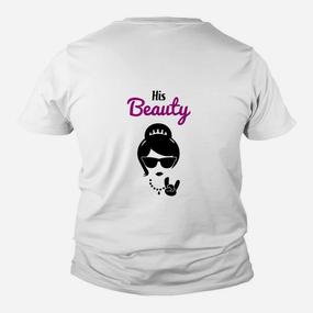 His Beauty Grafik-Kinder Tshirt, Rockabilly-Skull Design - Seseable De