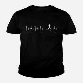 Läufer Herzschlag EKG Kinder Tshirt für Marathon-Enthusiasten - Seseable De