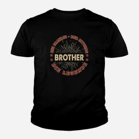 Schwarzes Kinder Tshirt Brother - The Legend, Casual Baumwollshirt für Männer - Seseable De