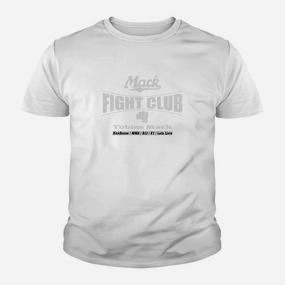 Mack Fight Club Herren Kinder Tshirt in Weiß, Motiv für Kampfsportfans - Seseable De