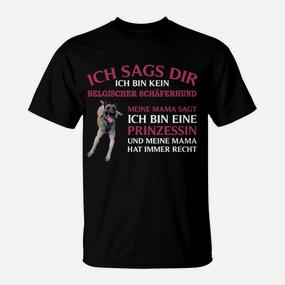 Belgischer Schäferhund Prinzessin T-Shirt - Seseable De