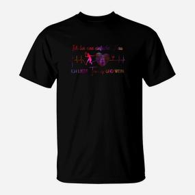 Herzfrequenz T-Shirt Schwarz mit Spruch, Liebe & Leidenschaft Motiv - Seseable De