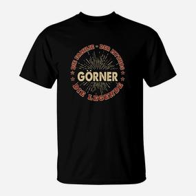 Vintage Gorner T-Shirt mit Personalisiertem Namen & Legenden Design - Seseable De