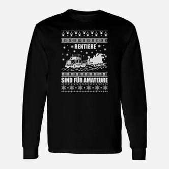 Rentier Sind Für Amateure Langarmshirts im Ugly Christmas Sweater-Stil - Seseable De