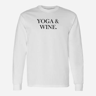 Yoga & Wein Langarmshirts Weiß, Sport Freizeit Langarmshirts für Damen - Seseable De