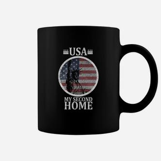 USA Mein Zweites Zuhause Vintage-Flagge Patriotisches Tassen - Seseable De