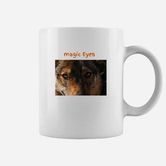 Magische Wolf Augen Design Tassen in Weiß, Tiermotiv Mode - Seseable De