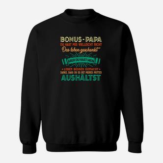 Bonus Papa Sweatshirt mit Liebevollen Sprüchen, Geschenkidee - Seseable De