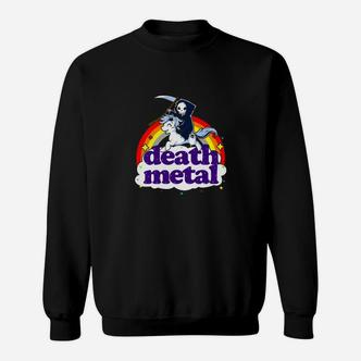 Death Metal Rocker Unicorn Deat5 Sweatshirt - Seseable De