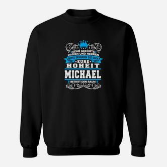Hochzeits-Sweatshirt Personalisiert mit Namen Michael, Feierliches Design - Seseable De