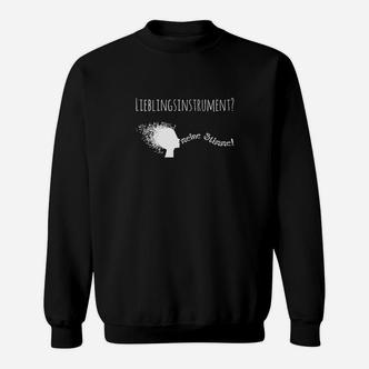Personalisiertes Musik-Sweatshirt: Lieblingsinstrument im Silhouetten-Design - Seseable De