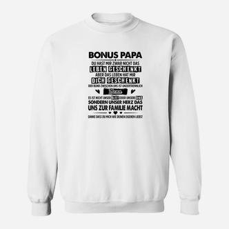 Bonus Papa Sweatshirt mit Liebevoller Botschaft, Perfektes Geschenk - Seseable De