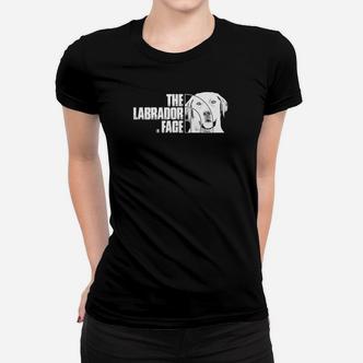 Schwarzes Labrador-Hunde-Gesicht Frauen Tshirt, Modisches Haustierliebhaber-Outfit - Seseable De