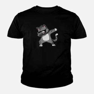 Dabbing Cat Funny  Dab Hip Hop Kinder T-Shirt - Seseable De