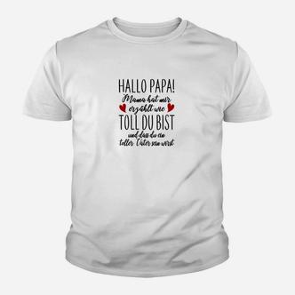 Hallo Papa Kinder T-Shirt - Seseable De