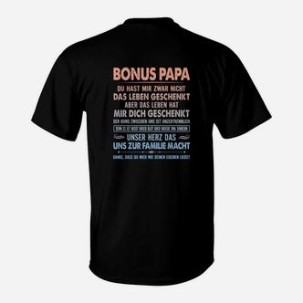 Bonus Papa T-Shirt, Liebevolle Botschaft für Stiefvater - Seseable De
