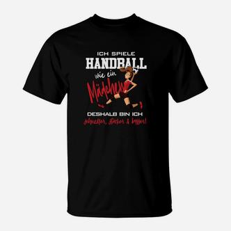 Handballspieler Motivationsspruch T-Shirt, Inspiration Sportler Tee - Seseable De