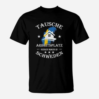 Tarbitsplatz Gegen Haus In Schweden T-Shirt - Seseable De