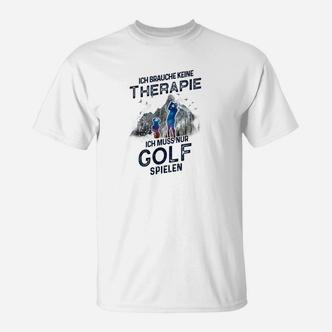 Golfspieler-Therapie Lustiges T-Shirt, Golf Humor Tee - Seseable De