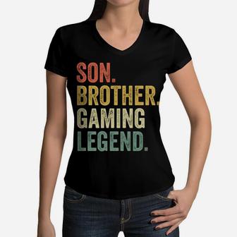 Christmas Gifts For Gamers Teens Teenage Boys Gaming Women V-Neck T-Shirt | Crazezy CA