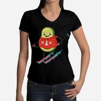 Christmas Vegan Funny Avocado Xmas Kids Boys Girls Gift Sweatshirt Women V-Neck T-Shirt | Crazezy AU