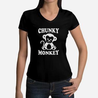 Chunky Monkey Funny Coming Home Outfit For Baby Girl Or Boy Women V-Neck T-Shirt | Crazezy AU