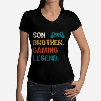 Gaming Gifts For Teenage Boys 8-12 Year Old Christmas Gamer Women V-Neck T-Shirt | Crazezy CA