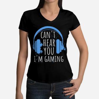 Gaming Gifts For Teenage Boys 8-12 Year Old Teen Him Gamer Women V-Neck T-Shirt | Crazezy