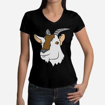 I'm Just A Girl Who Loves Goats Women V-Neck T-Shirt | Crazezy AU