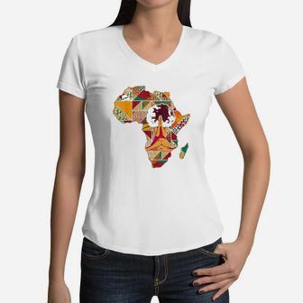 African American Afro Women Black Girl Magic Natural Hair Women V-Neck T-Shirt | Crazezy AU