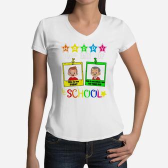 Boys Happy 100Th Day Of School When I Am 100 Years Old Gift Women V-Neck T-Shirt | Crazezy CA