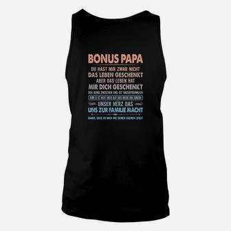 Bonus Papa Unisex TankTop, Liebevolle Botschaft für Stiefvater - Seseable