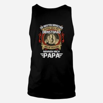 Dienstgrad Papa Unisex TankTop, Stolzes Vater Spruch Tee - Seseable