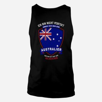 Ich Bin Nicht Perfekt Aber Ein Australier Unisex TankTop, Patriotisches Design - Seseable